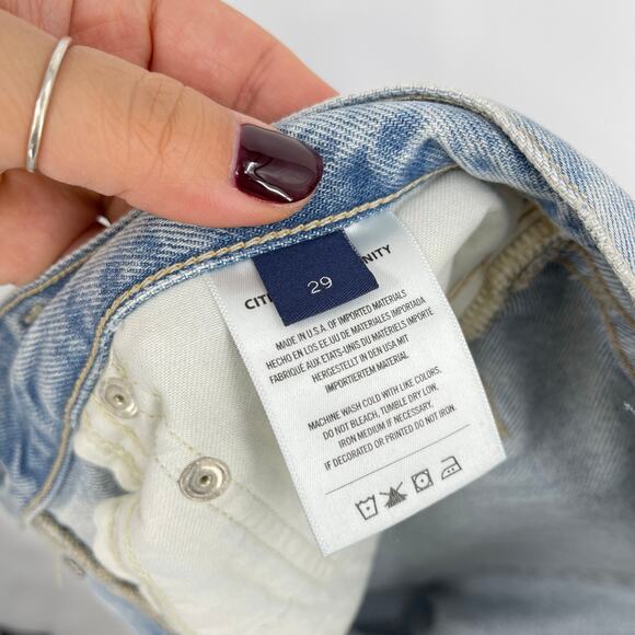 Citizens of Humanity | NWT Dahlia Bow Leg Baby Roll Ribbon Light Barrel Jeans 29 - Picture 11 of 12